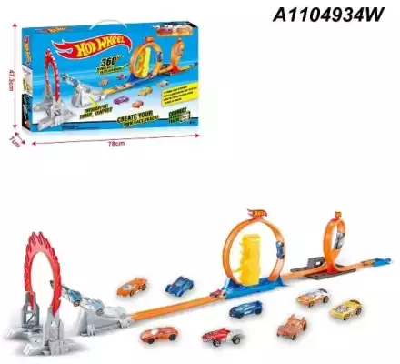 Hot Wheels Мертвая петля, пластик, мультиколор