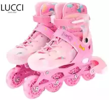Роликовые коньки LUCCI Т1 розовый 17-20