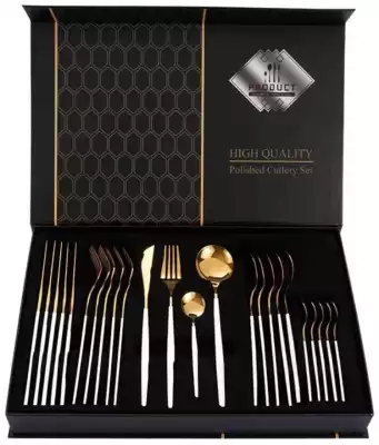 High Quality набор столовых приборов Cutlery Set 24 шт, нержавеющая сталь