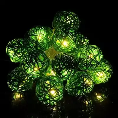 Гирлянда с шариками X-13, 5 м, зелёная