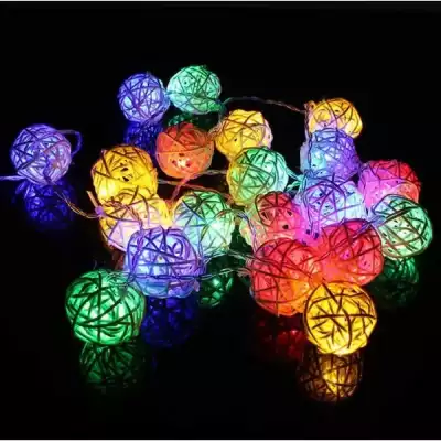 Гирлянда с шариками X-13, 5 м, разноцветная