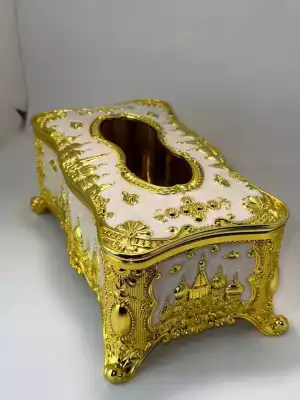 Салфетница на стол золотая