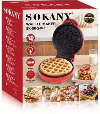 Вафельница SOKANY SK-BBQ-840 красный