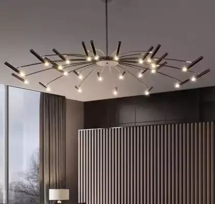 Современный потолочный светильник «Aurum Black G9»