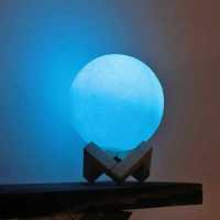 Лунный светильник 12 см, голубой