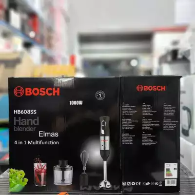 Погружной блендер BOSCH HB-608,серебристый