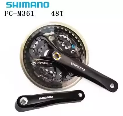 Система SHIMANO ACERA FC-М361 7-8 speed 170mm, 48х38х28Т черный- серый алюм. компл.