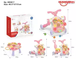 Ходунки-каталка Huanger HE0817, мин. возраст 1 год, розовый