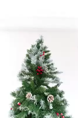 Новогодняя елка 240P,  зеленый с ягодами.