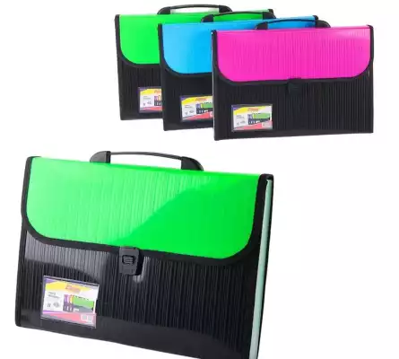 Папка-портфель DL8813 с разделителями, А4, мультиколор