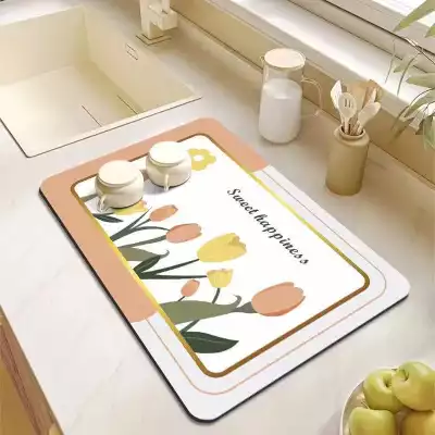 Силиконовый коврик для сушки посуды 50×60 см - сушилка для посуды