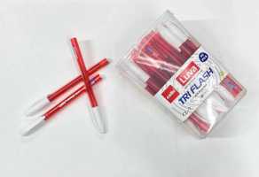 Ручки шариковые, красная чернила