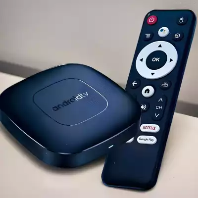 Android 14 TV приставка с пультом управления, 4K ULTRA HD SET-TOP box, 5G, 8Gb+128Gb