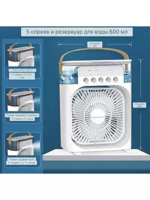 Мини кондиционер воздуха мобильный напольный для дома air cooler fan