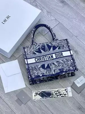 Сумка модная Christian Dior Book Tote синий
