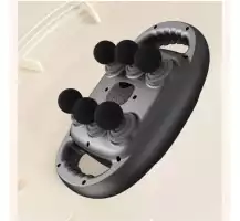 Массажер Massage Gun FZ-60 с 6 головками ручной разогревающий, вибрационный, раскатывающий