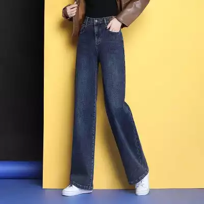 Женские джинсы кюлоты, темно синие, полу начес, рр 25-29