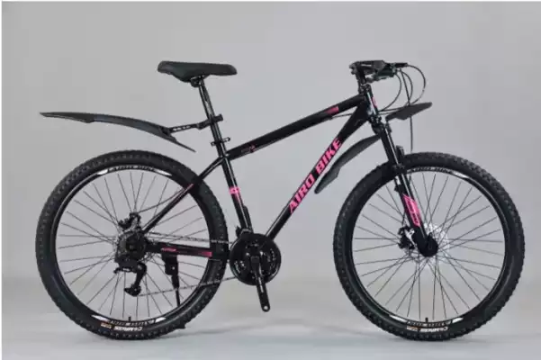 Велосипед взрослый спортивный  Airobike 9902 д. 26, р. 17, черно-розовый