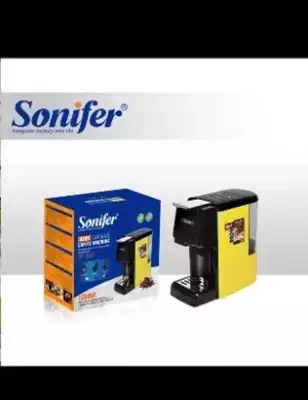 Кофемашина Sonifer SF-3601 черный, желтый