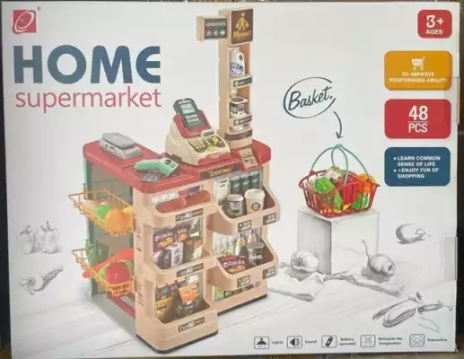 Игровой набор «Домашний супермаркет», 48 аксессуаров