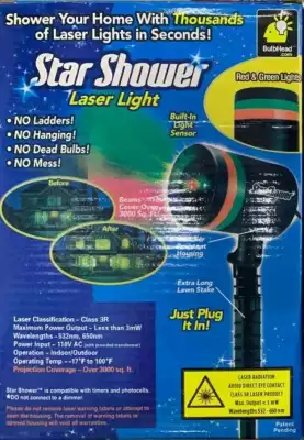 Наземный лазерный светильник Star Shower