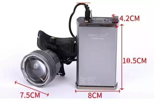 Налобный фонарь Handel H109, серый