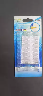 Держатель для проводов Набор держателей кабелей 20 шт белый