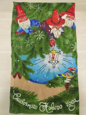 Кухонное полотенце,"Счастливого нового года!", размер:35×62