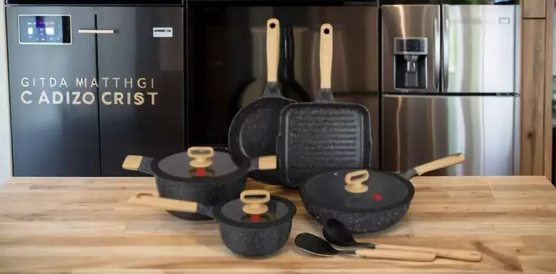 Набор казанов UCCLIFE UC22105 Granite Series Cookware Set