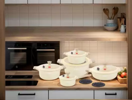Набор казанов UCCLIFE UC1712 Granite Series Cookware Set
