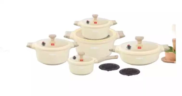 Набор казанов UCCLIFE UC1712 Granite Series Cookware Set