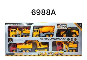 Игрушечный набор строительной техники QUN DA TOYS 6988A, мультиколор