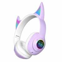 Наушники Bluetooth с ушками STN25, фиолетовый цвет