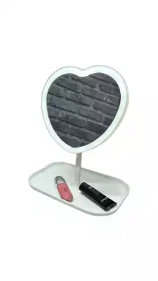 Настольное зеркало LED-подсветкой W001, белый