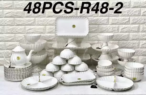 Набор посуды из 48 предметов R48-2, фарфор