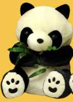 Мягкая игрушка панда  с бамбуком