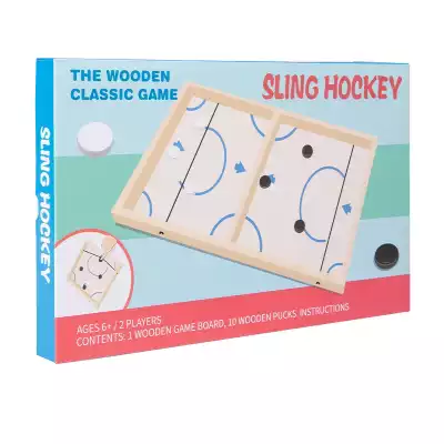 Настольная игра 1TOY Sling Hockey, деревянная