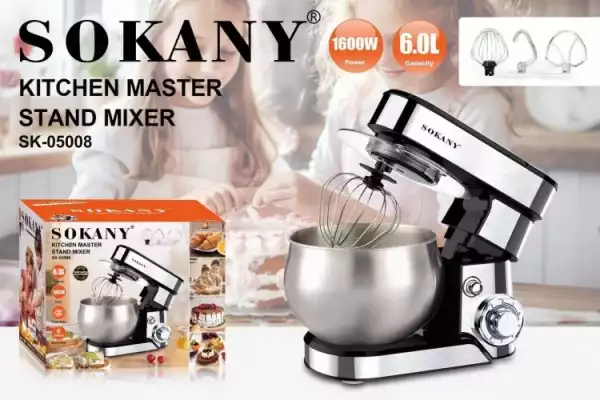 Тестомес SOKANY SK-05008 серый