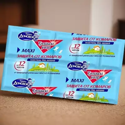 Защита от комаров Maxi Домовой Прошка пластины