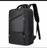 Водонепроницаемый рюкзак для ноутбука MacBook с USB-зарядкой  черный
