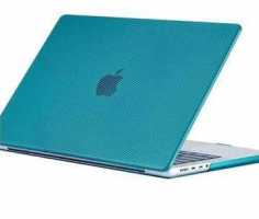 Ультратонкий Чехол Карбон для MacBook блестяще зелено синий