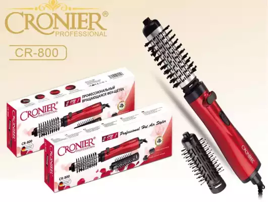 CRONIER CR-800,фен-расчёска для волос,красный