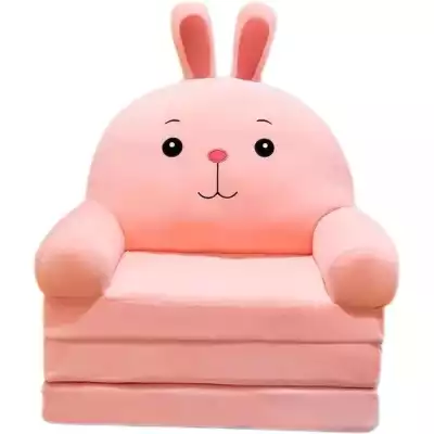 Мягкое кресло для детей Кролик, розовый