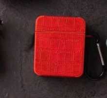 Чехол чемодан Кожа квадратный G4 для Air Pods  красный