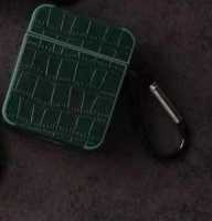Чехол чемодан Кожа квадратный G4 для Air Pods хаки