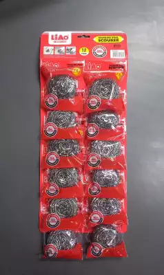 Liao губка H130024 12 шт, нержавеющая сталь