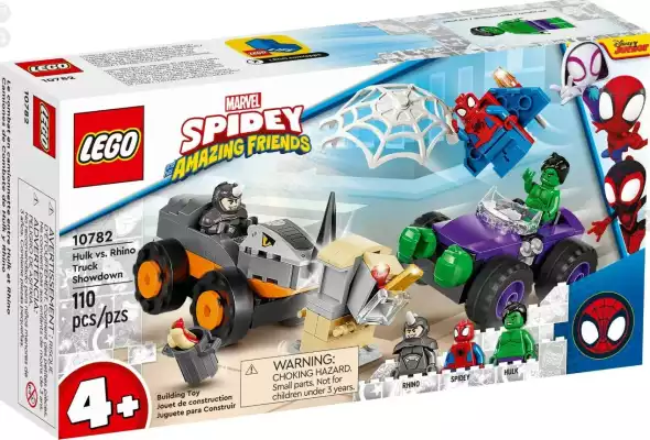 LEGO 10782 Spidey Схватка Халка и Носорога на грузовиках