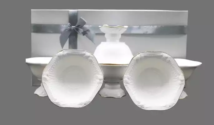 Конфетница круглая 2436GGL-6, 15 см