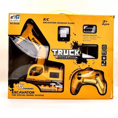 Cheetah Toys Truck Super Power Excavator NO-8035E, пластик, желтый