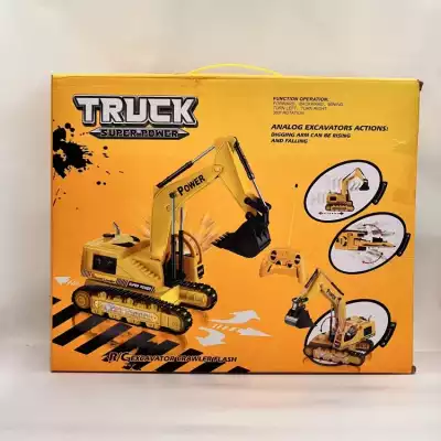 Cheetah Toys Truck Super Power Excavator NO-8035E, пластик, желтый